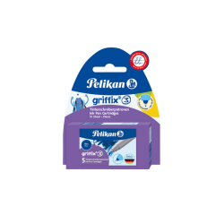 Balpenvulling Griffix blister 2X5stuks blauw