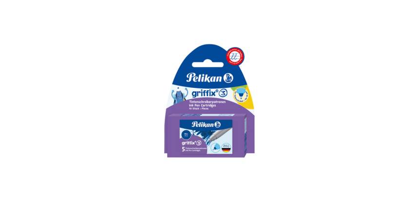 Balpenvulling Griffix blister 2X5stuks blauw