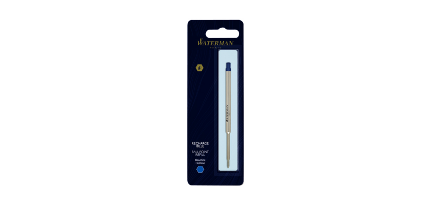 Recharge stylo bille Waterman Fin bleu blister