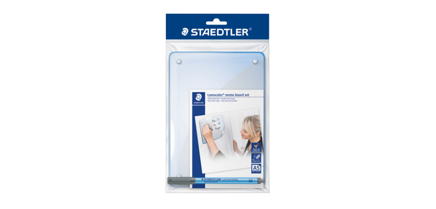 Tableau blanc Staedtler Lumocolor memo A5 + feutre 305