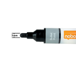 Marqueur tableau blanc Nobo Liquid ink ogive 3mm assorti 4 pièces