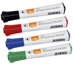 Whiteboardmarker Nobo Glide rond assorti 3mm 4st
