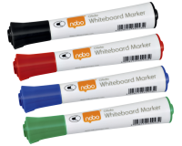 Nobo Whiteboard-Marker Glide Keilspitze 3 mm sortiert 4 Stück