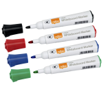 Whiteboardmarker Nobo Glide rond assorti 3mm 4st
