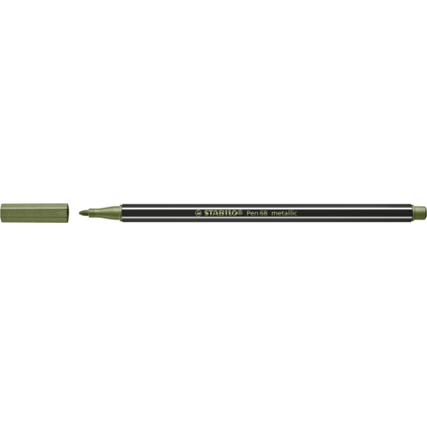 Viltstift STABILO Pen 68/843 medium metallic lichtgroen