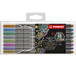 STABILO Pen 68/8 Metallic Medium Felt-tip Pen Set 8 Colors