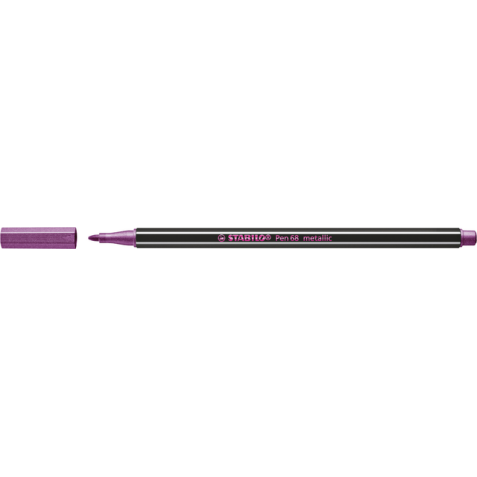 Viltstift STABILO Pen 68/856 medium metallic roze