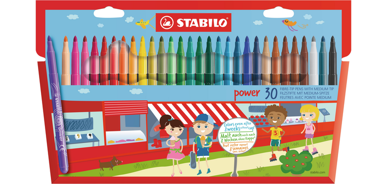 STABILO Power Felt-tip 280/30 Assorted Set of 30 Pieces