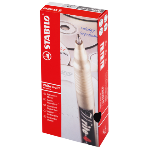 Viltstift STABILO Write-4-All 146/46 medium zwart