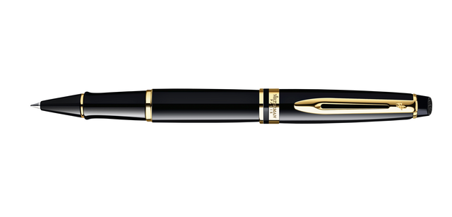 Waterman Expert Black Lacquer GT Fine Rollerball