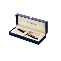 Rollerpen Waterman Expert black lacquer GT fijn