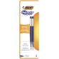 Gelschrijvervulling Bic voor diverse gelpennen medium blauw blister à 2 stuks