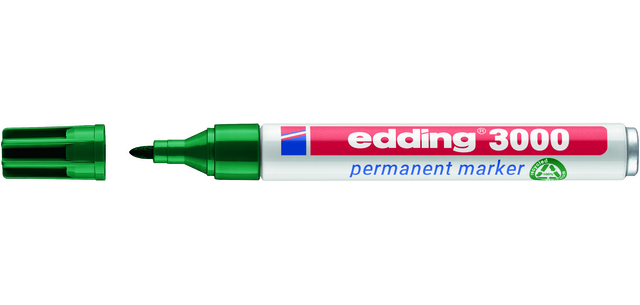 edding 3000 marker chisel 1.5-3mm green