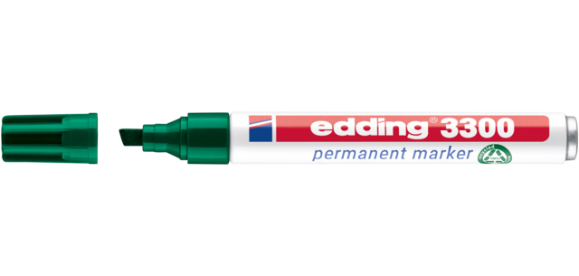 Edding 3300 chisel marker 1-5mm green