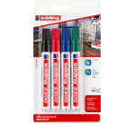 edding 3300 chisel marker 1-5mm assorted blister pack of 4 pieces