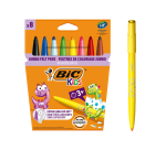 BIC Kids Visacolor ECOlutions XL Felt-Tip Pens Assorted Blister Pack of 8 Pieces
