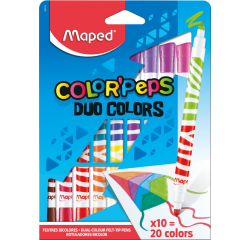 Feutres Maped Color'peps Duo Colors set 10 pièces assorti