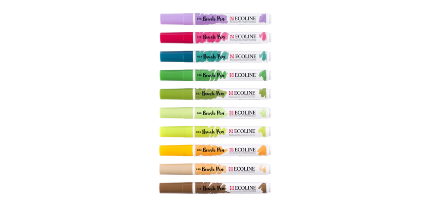 Talens Ecoline Brush Pen Botanisch Sortiert 10 Stück
