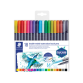 Feutre pinceau Staedtler 3001 Marsgraphic Duo 0.5-6mm blister 18clrs