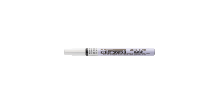 Feutre Sakura Pen Touch Extra Fin blanc