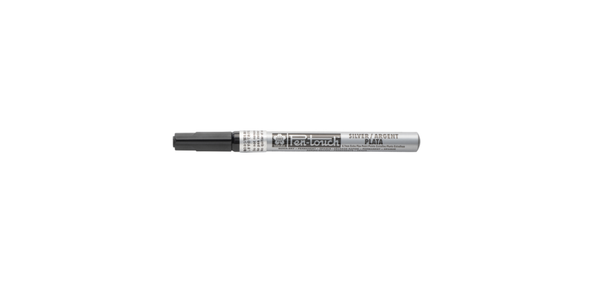 Feutre Sakura Pen Touch Extra Fin 1-2mm argent