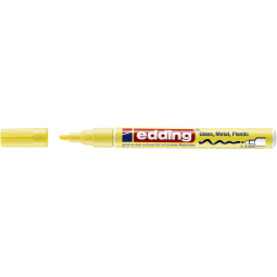 Viltstift edding 751 lakmarker rond 1-2mm pastel geel