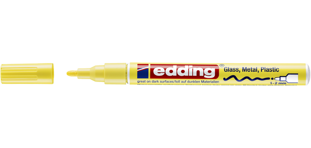 Oil-based edding 751 paint marker 1-2mm pastel yellow
