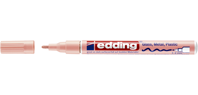 Marqueur peinture edding 751 à base d'huile 1-2mm pastel rose