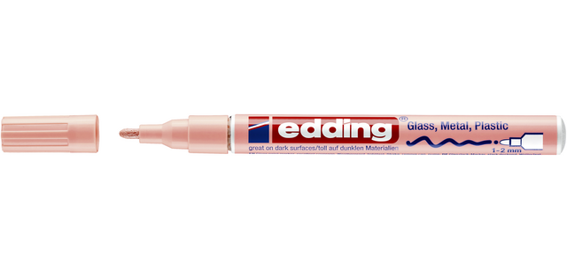 Ölbasierter Lackmarker edding 751 1-2mm Pastellrosa