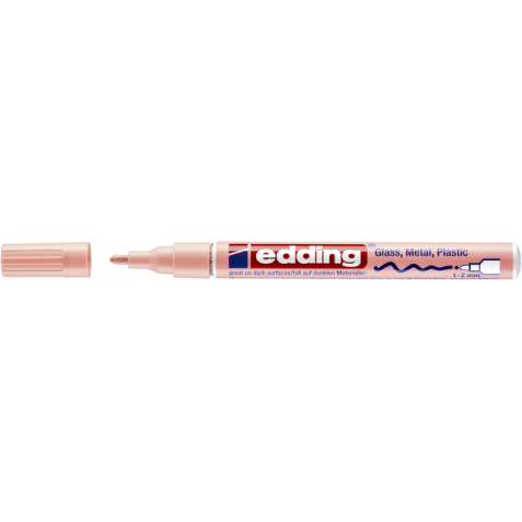 Viltstift edding 751 lakmarker rond 1-2mm pastel roze