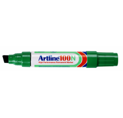 Marqueur Artline 100 pointe biseauté 7,5-12mm vert