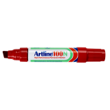 Viltstift Artline 100 schuin 7.5-12mm rood