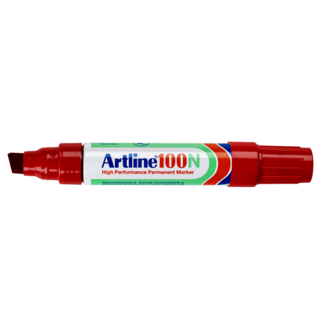 Marqueur Artline 100 Pointe biseautée 7,5-12mm rouge