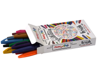 Feutre Pinceau Pentel SES15C Sign Artist couleurs standard assorti boîte 12 pièces