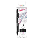 Pentel SESF30C-4 Sign Artist brush marker assorted blister 4 pieces