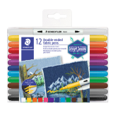 <pre><code>Staedtler 3190 Textile Duo Filzstift sortiert</code></pre>