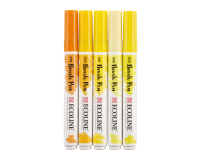 Brushpen Talens Ecoline set à 5 stuks geel