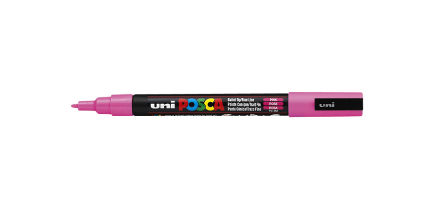 Marqueur peinture Posca PC3M Fin rose