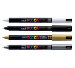 Marqueur peinture Posca PC1MR Extra Fin or