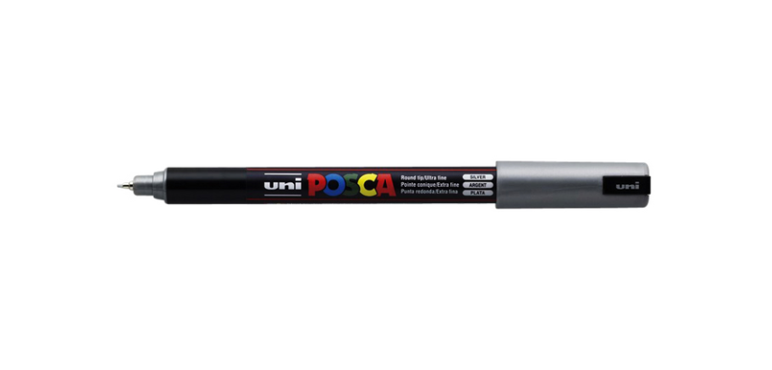 Marqueur peinture Posca PC1MR Extra Fin argent