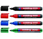 Marqueur edding 300 ogive 1,5-3mm rouge