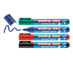 Edding 380 chisel tip flipchart marker 1.5-3mm assorted 4 pieces