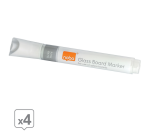 Marqueur Nobo tableau en verre blanc 4 pièces