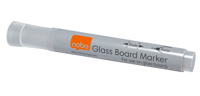 Nobo-Glasboardmarker weiß 4 Stück