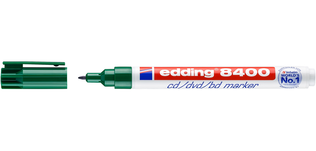 edding 8400 CD marker chisel tip 0.5-1mm green