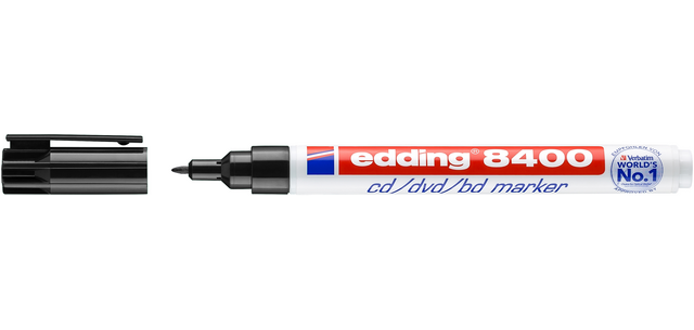 Cd marker edding 8400 rond 0.5-1.0mm zwart