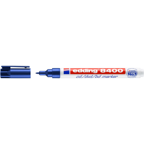 Cd marker edding 8400 rond 0.5-1.0mm blauw