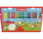 Feutre STABILO Trio A-X 378/30 assorti étui 30 pièces