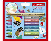 Feutre STABILO Trio Deco Metallic assorti étui 8 pièces