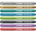 Viltstift STABILO Trio deco metallic assorti etui à 8 stuks